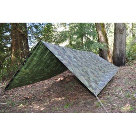 Foremost Tarp 41012 10-by-12-Foot Full Finish Size Tarp, 5-Millimeter, 2.9-Ounce, Green Camouflage, 10 Feet x 12 Feet