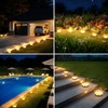 ZAIYW 6 Pack Solar Ground Lights Outdoor Waterproof Garden Lights