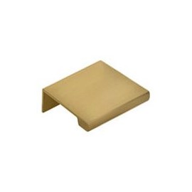 Brass Drawer Pull"Dina" Tab Pull - Lipped Cabinet Hardware Furniture Knob and Pulls (1-1/2" Pull)