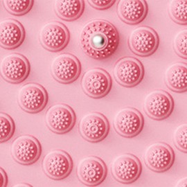 perfeclan Foot Massager Mat Acupressure Mat for Long Sitting Workers Ergonomic Massage Pad Reflexology Pad for Gym Fitness Home Bedroom, Pink