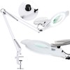 10X Magnifying Glass with Light, NUEYiO 2200 Lumens Stepless Dimmable