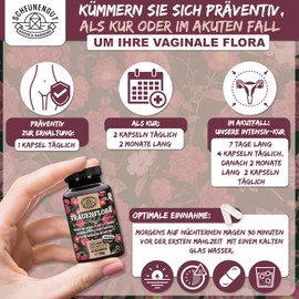 Frauenflora Intimate Flora Complex with 200 Billion CFU/g - Important: Laboratory Tested with 4 Bacterial Strains Lactobacillus Reuteri, Rhamnosus, Crispatus and Acidophilus I Gastric Juice Resistant