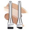 Classicseali 2pcs Flat Foundation Brush, Spatula Foundation Brushes for Liquid