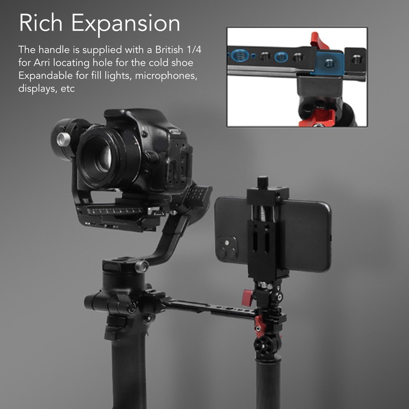 Camera Top Handle Multifunctional Folding Dual Use Adjustable Angle Top