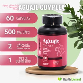 Aguaje Complex 60 Cápsulas | Con Fenogreco, Hinojo y Maca Roja | Complejo Nutricional Diseñado para Mujeres | Suplemento 100% Natural
