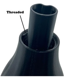 Threaded Screw On Funnel Black Attach to Soda and Spray Bottles Mutli-Use Vitamins, Powders, Liquids