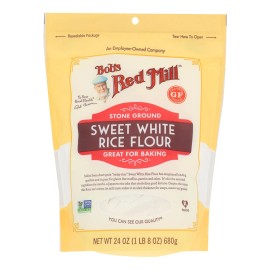 UD_Bob's Red Mill-Case of 4 24 oz Gluten-Free Sweet White Rice Flour for Baking & Cooking