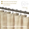 Siiluminisoy Beige Shower Curtain Farmhouse Shower Curtain Cotton Blend Striped