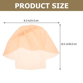 Latex Bald Head Wig Cap Makeup Costume Accessory Monk Cap Prank Headwear Photo Props Cosplay Supplies Size 1