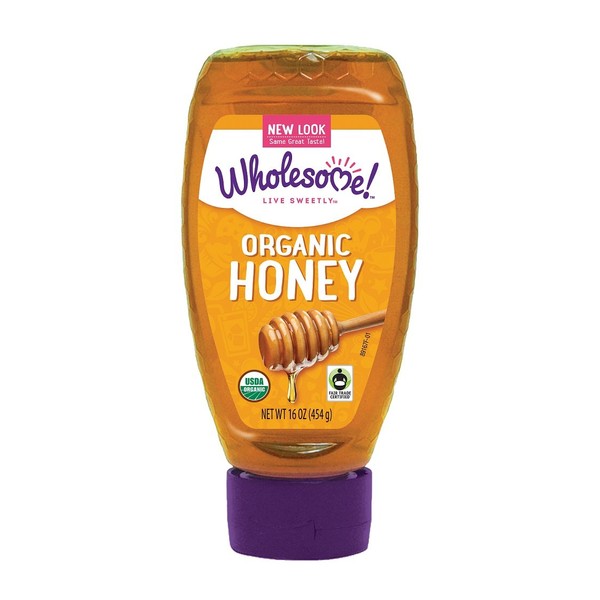 WHOLESOME SWEETENERS Fair Trade Organic Honey, 16 Ounce