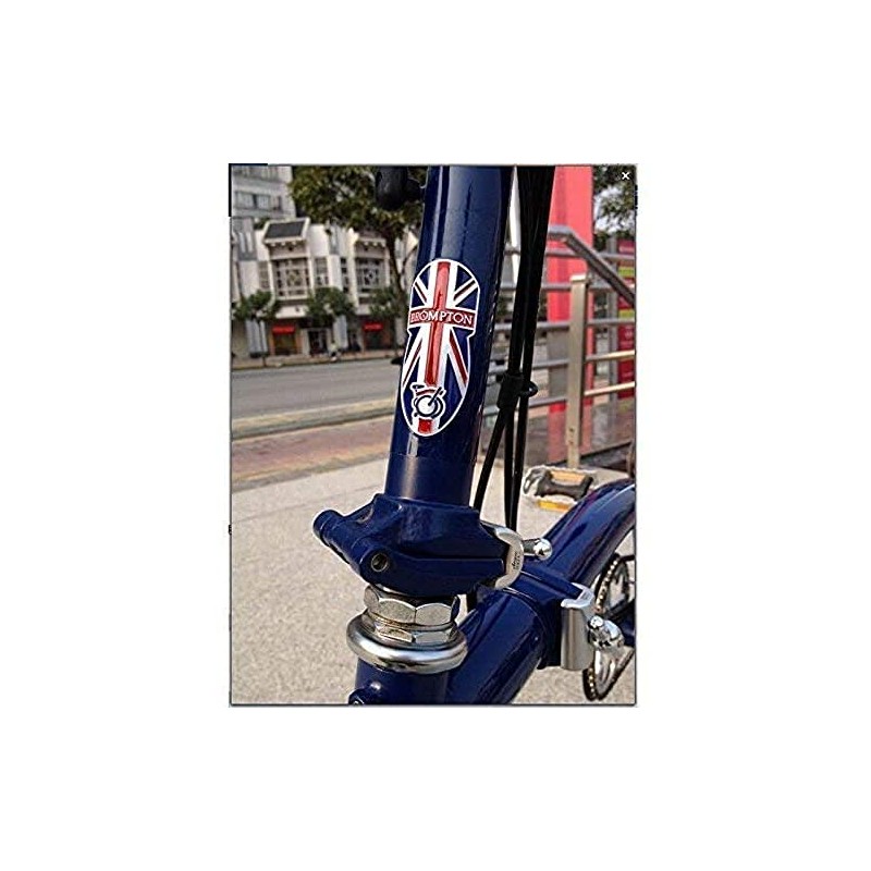 Flower Studio Metallic Head Tube Badge for BROMPTON Union Jack