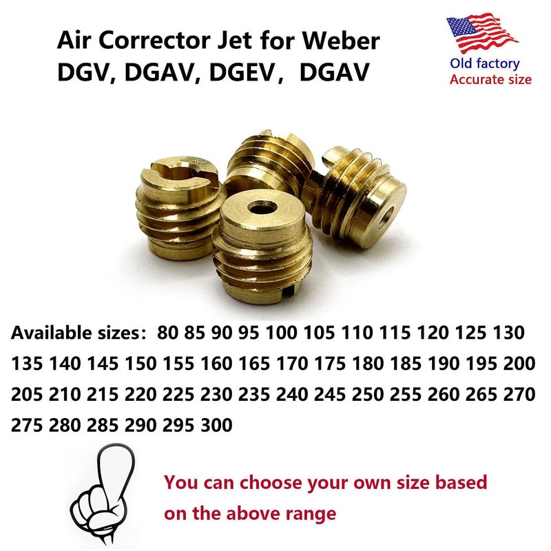 Jetting Kit For Weber 32/36 DGV DGEV DGAV DGES DGAS