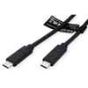VALUE USB4 Gen3x2 Cable, C-C, ST/ST, 40Gbps, 100W, Black, 1m