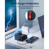 Power Strip USB Surge Protector - SUPERDANNY 9.8ft Mountable Charging