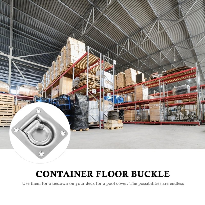 JECOMPRIS Easy Install Lashing d Ring Anchor Zinc Plated D-ring