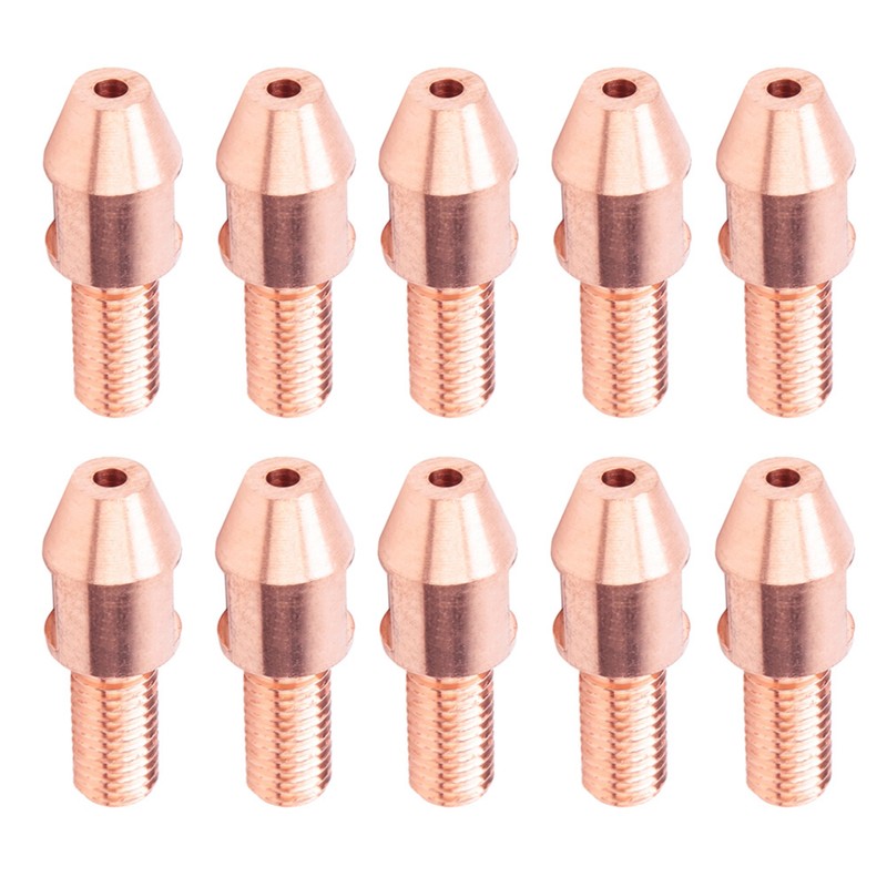 10Pcs Welding Contact Tip Submerged Copper Arc Nozzle Accessory M12