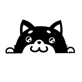 Tuck Shiba Inu eyes stickers Wallpaper Wall Stickers Car Stickers