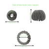 Bird Nest Magic Hair Clips 8 Pcs Mixed Color Velvet