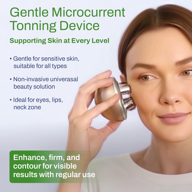 DEZALON Microcurrent Facial Device, Face Massager Tool, Eye and Neck