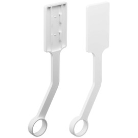 Yamazaki 6308 Film Hook, Air Conditioner, Indoor Clothes Drying, Pole Holder, White, Approx. 0.6 x 4.1 x 11.6 inches (1.5 x 10.5 x 29.5 cm) per piece, Tower, Laundry Dryer, Room Drying, Compact, Easy Installation