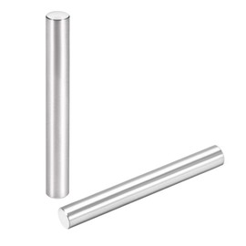 TOP-VIGOR 15Pcs 6mm x 50mm Dowel Pins Shelf Support Pegs, 304 Stainless Steel Cylindrical Shelf Support Pin Fasten Elements Silver Tone