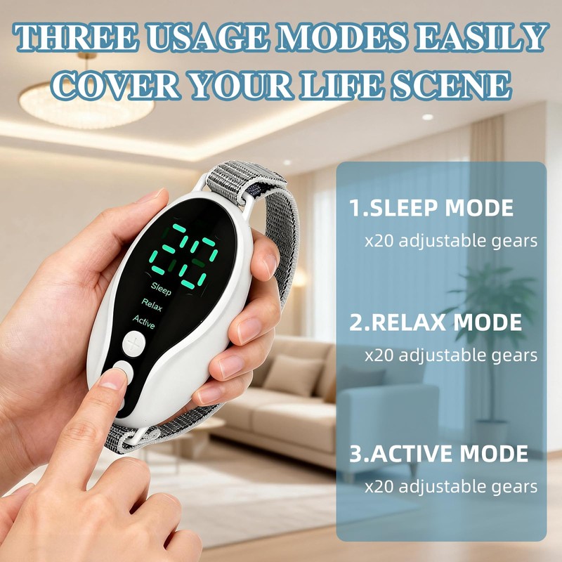 Calm Carry Handheld Sleep Aid Device for Adults with Earplugs