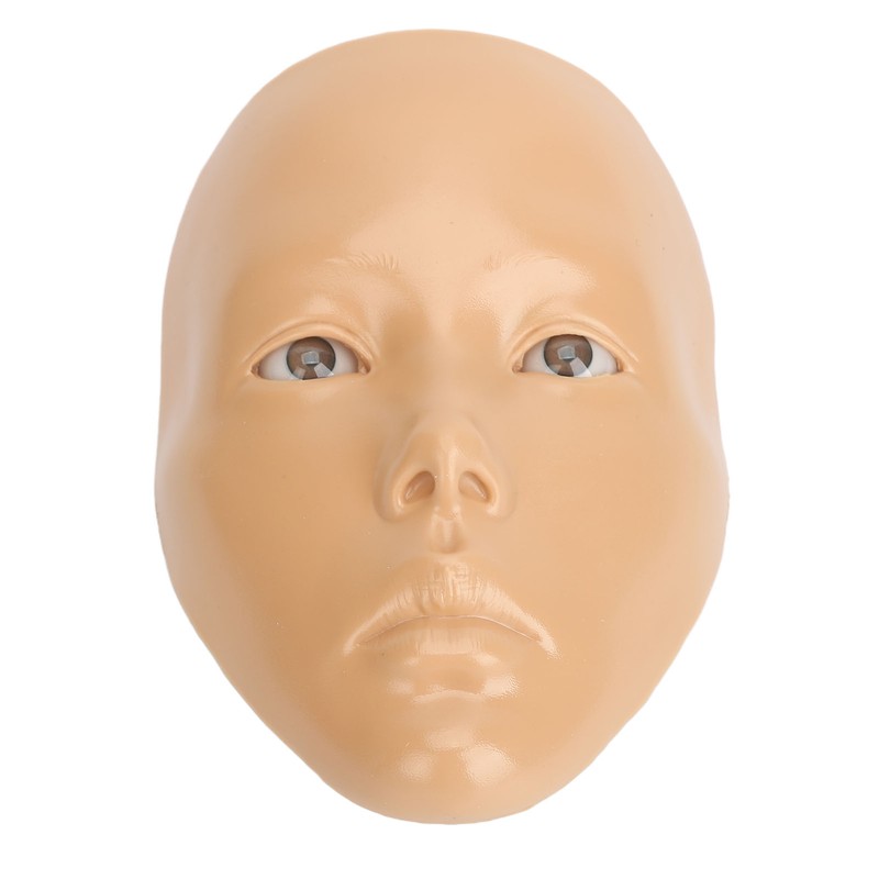Makeup Practice Face with Plastic Stand 5D Silicone Full Face