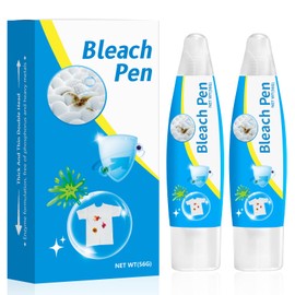 Bleach Pen，Bleach gel for Clothing, Portable bleach pen，More effective stain removal，Accessories,Instantly Remove New Stains(2pcs)