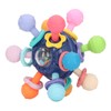 Baby Sensory Teething Toy Grasping Activities Bright Colors Silicone Soothes