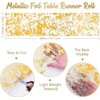 Bloss Gold Table Runners, Sequin Glitter Foil Metallic Table Runners,