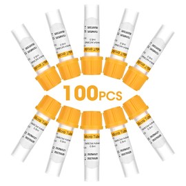 Meterbox Micro Blood Collection Tubes 0.5ml Gel & Clot Lab Collecting Tube for Lab Test Tubes Pet Animals Veterinary 100 Pcs Wrap Packaging