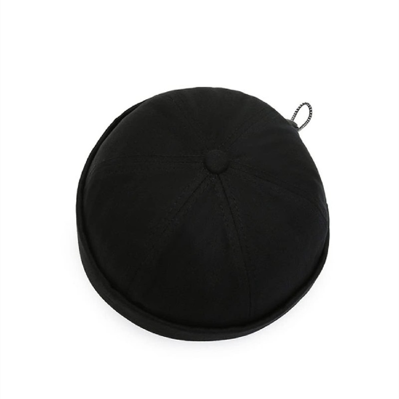 Weuiean CSG-955 Men's Roll Cap, Cotton Hat, Round, Drawstring, Adjustable,
