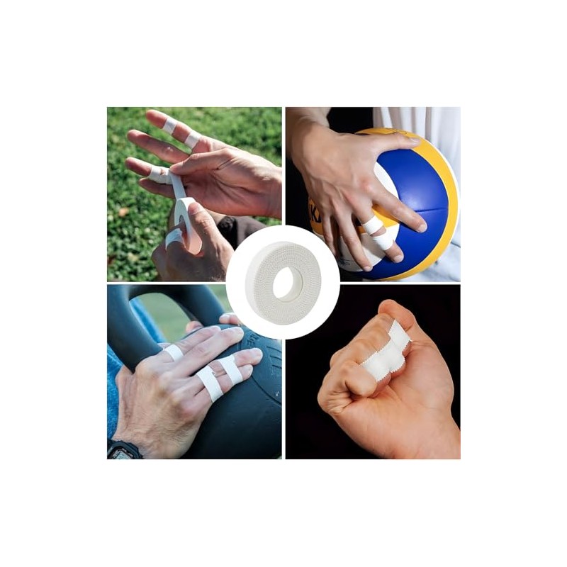 4 Rolls Zinc Oxide Tape 1.25cm x 10m Breathable Strapping