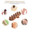 Healeved Wood Acupoint Massage Brush Handheld Body Therapy Tool for