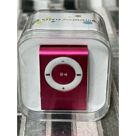 Unbranded MP3 Multimeadia Player Shuffle MP3 Player USB flash Drive Pink