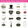 Masquerade Party Decorations Photo Booth Props, Masquerade Party Favors Supplies,