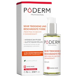 PODERM - VERY DRY AND DAMAGED FEET - Repairs and intensively nourishes for 24 hours - Visibly repaired feet in 7 days - 100% natural ingredients - Foot care - Swiss Made