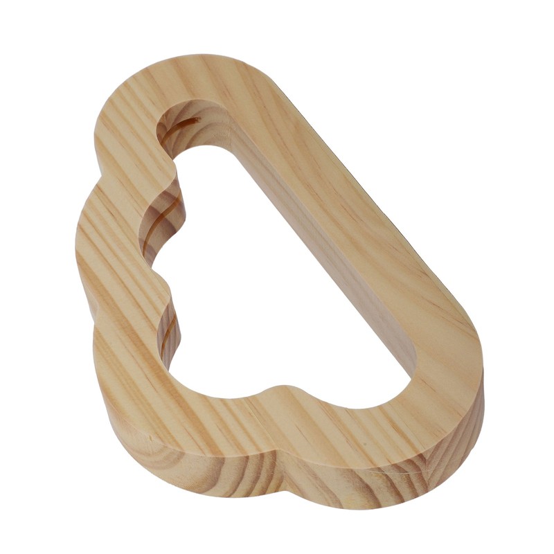 Wood Carving Lamp Wooden Hollow Design USB Powered Embedded 3D