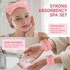3 PCS Spa Headbands and Wrist Set for women -