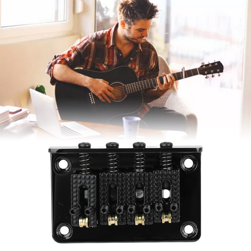4 String Guitar Bridge Metal Enhanced Sound Stylish Electric Guitar