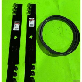 For Craftsman 42" Deck Belt & Gator Blade Kit for Craftsman LT1000 LT2000 Repl 144959 138971