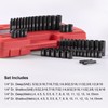 WIILDIS 1/2" Drive SAE Deep Impact Socket Set, 19 Piece