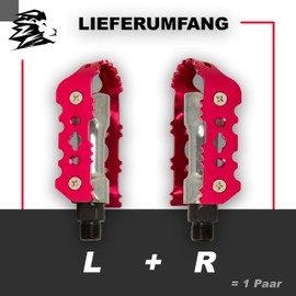 MTB Pedals Aluminium Non-Slip Bicycle Pedal Pair 9/16 Inch Thread for Mountain Bike/E-Bike/Trekking/City Bicycle Pedal Set Aluminium Bicycle Pedals EBike Bicycle Pedals Non-Slip Magenta Red