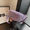 Sequins Glitter Waist Bag Fanny Pack for Women Girls Crossbody
