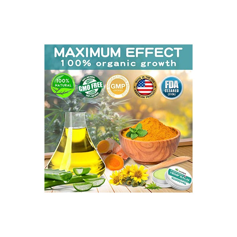 NEVISS (2 Pack) Organic Hémp Balm 10000 MG - 2