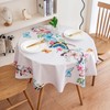 SITAKE 140cm Diameter Round Tablecloth, Polyester Wipeable Circular Table Cover,