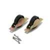 High Logic 17364 Nylon Door Wheel 1.4 inches (36 mm) Flat (2 Pieces)