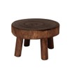Develoo Wood Plant Riser Stands,Mini Round Stool Bonsai Holder Potted