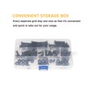 binifiMux 80pcs 1/4"-20 Black Hex Socket Cap Screws and 1/4"-20
