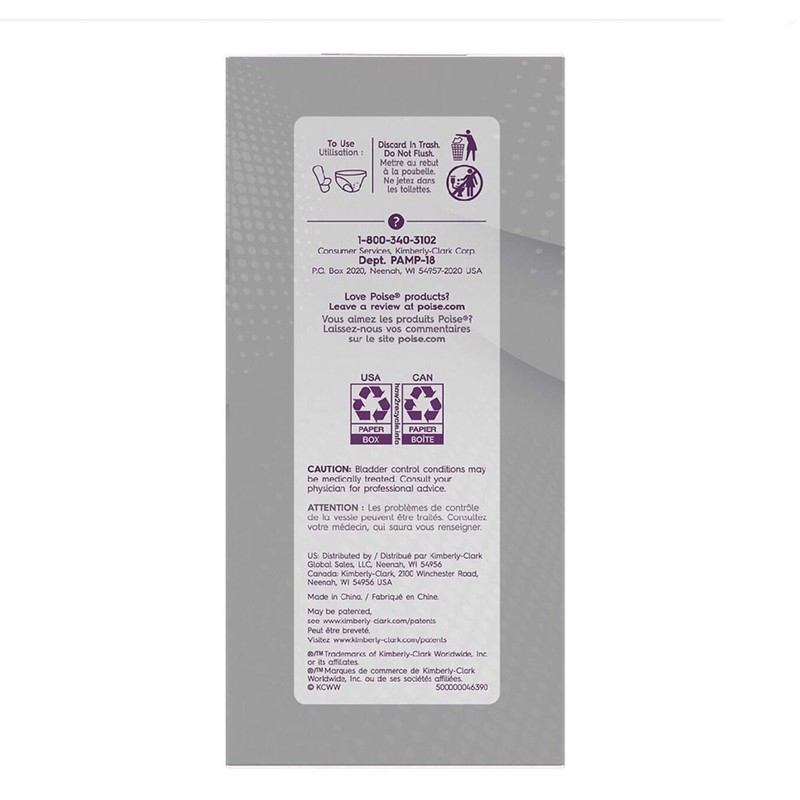 Poise Ultra Thin Pads with Wings Active Collection (Moderate -